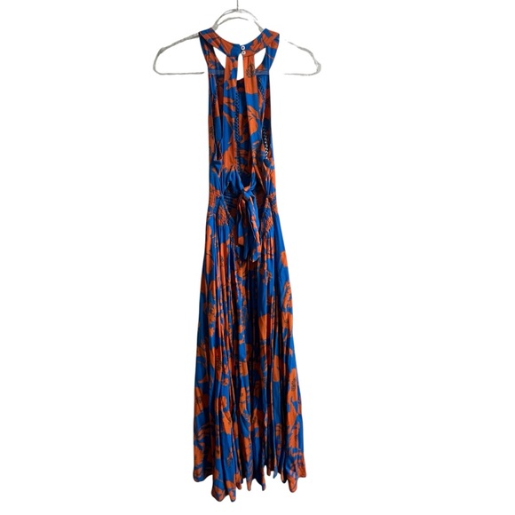 Anthropologie Abel the Label Charlie Floral Halter Slit Cutout Maxi Dress SZ - Picture 4 of 8